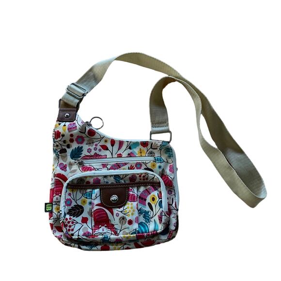 Lily Bloom Cross Body Bag Colorful Cat Pattern - Picture 1 of 6